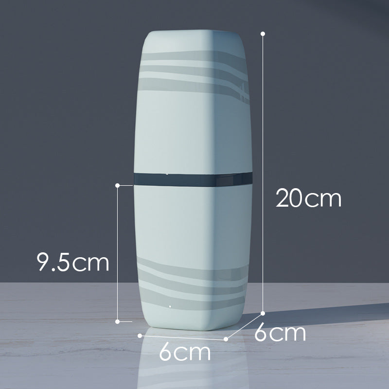 Portable Travel Toothbrush Cup Set with Storage Box