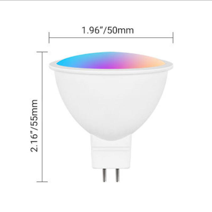 Smart MR16 LED Bulb 5W, GU5.3 Bi-Pin Base, WiFi